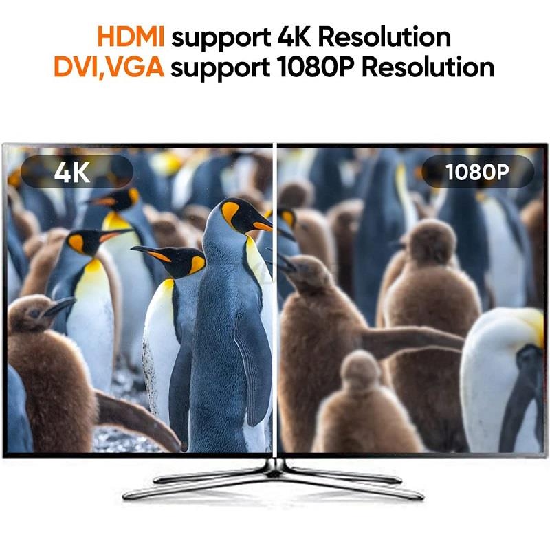 Mini Displayport Naar Hdmi Dvi Vga Adapter 4K Mini Dp Converter Bliksemschicht Compatibel 3 In 1 Voor Mac Macbook Pro Air Imac Oppervlak