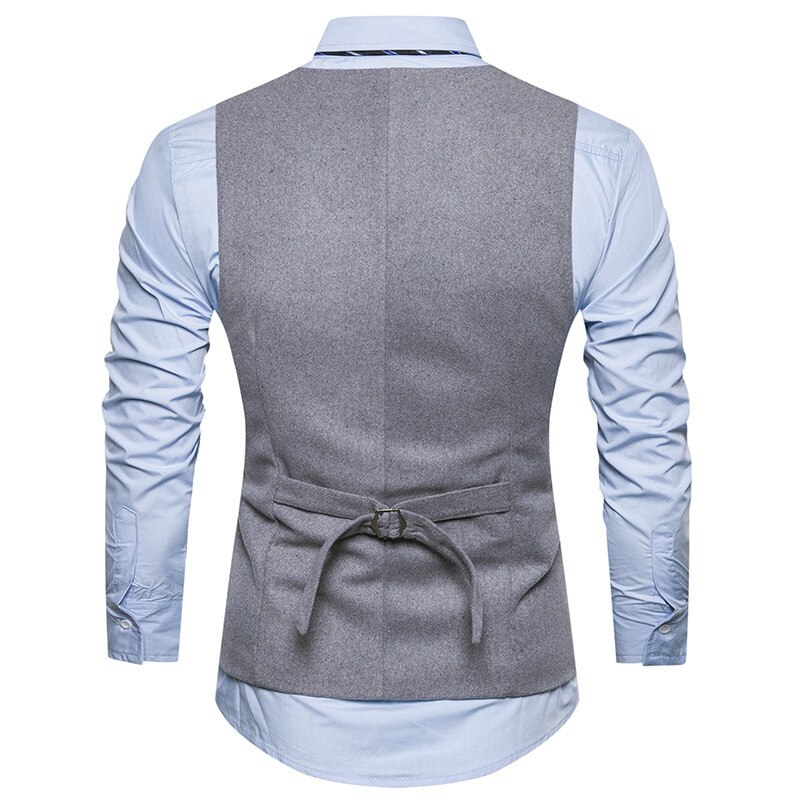 Vest til mænd bryllupsvest mænd herre veste gentleman slim fit social herre vest fest gilet firkantet slips sæt sæt