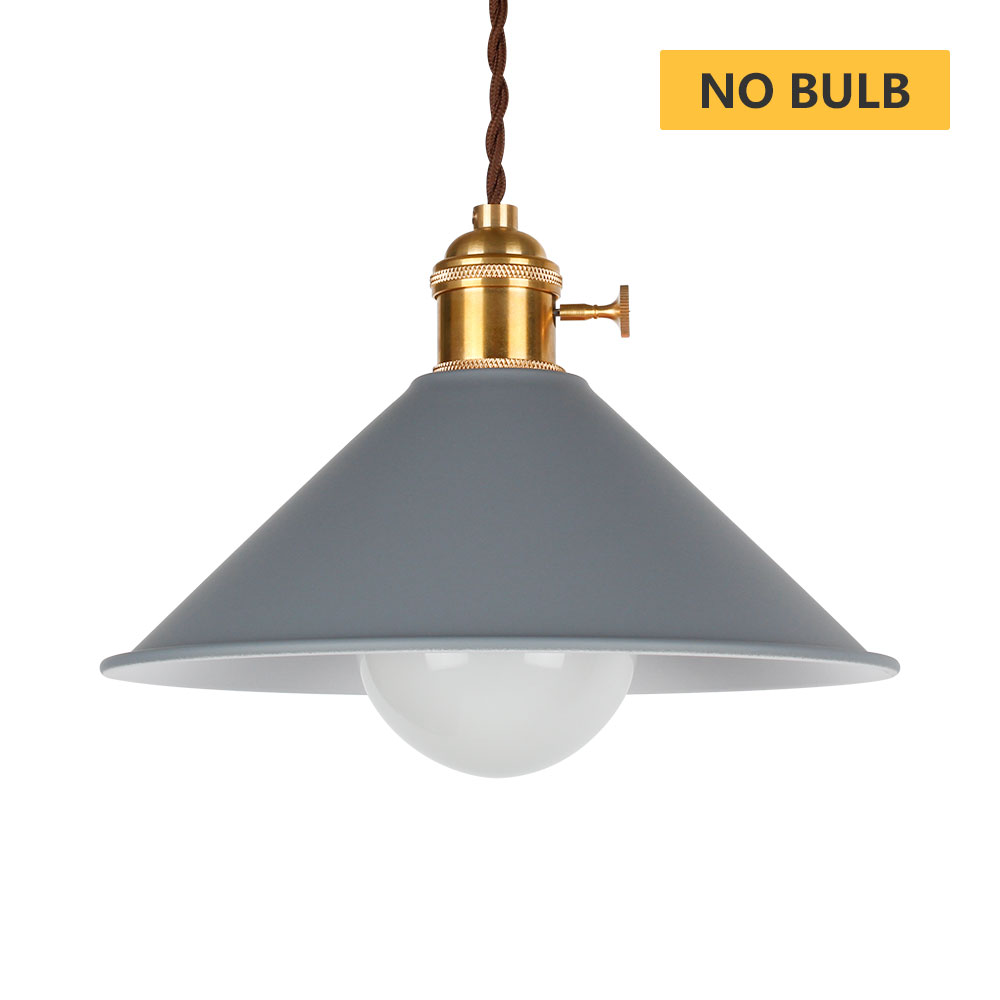 Moderne Nordic Hanglamp LED hanglamp Amerikaanse Opknoping Lamp kleurrijke lamp armatuur woonkamer slaapkamer decoratie verf: Gray No Bulb / 1 Piece