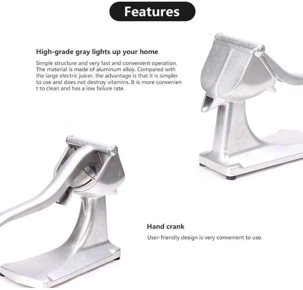 Aluminium Manuelle Hand Entsafter, Frucht Presse schwer Pflicht Orange Zitrone Granatapfel Saft Auszieher Hand Drücken Presse