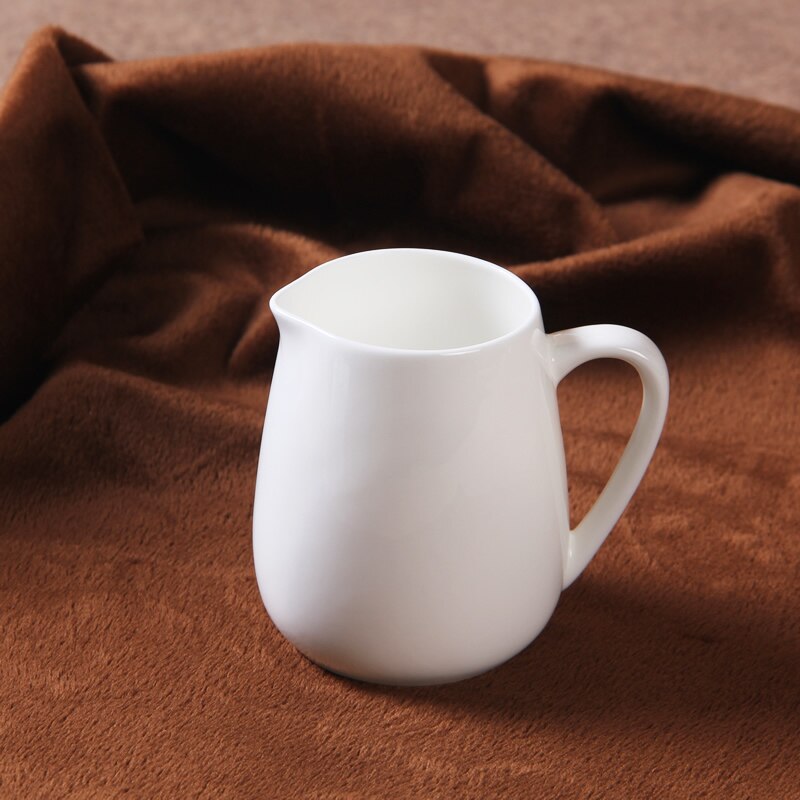 Bone china zuiver witte melk tank handig melk thee koffie melk cup met koffie plus melk cup bijpassende apparatuur lo1128429