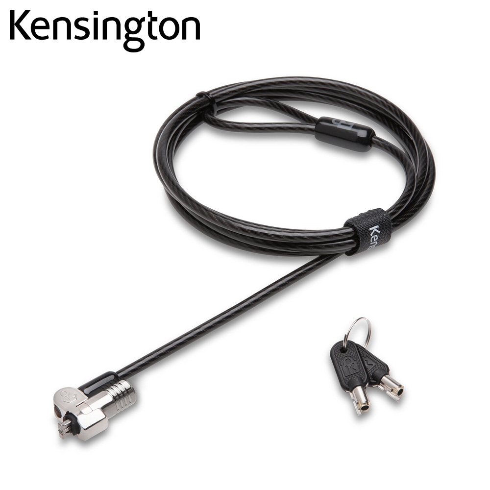 Kensington Original NanoSaver Keyed Laptop Lock with 1.8m Carbon Steel Cable Anti-theft Security Lock with Retail Package K64444