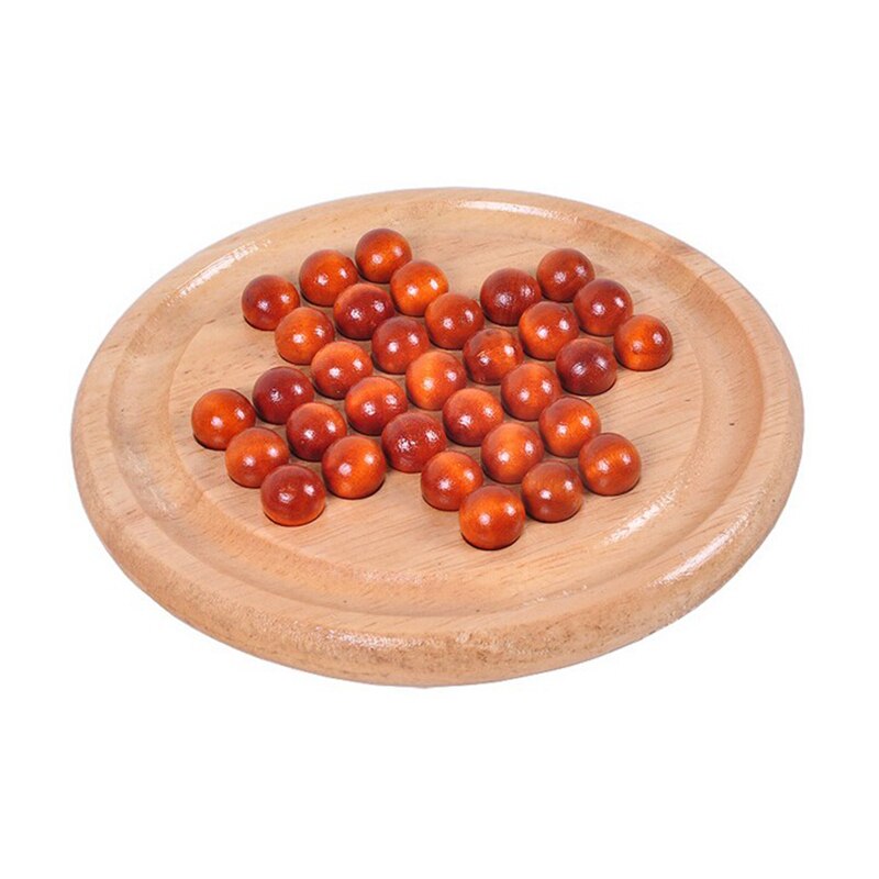 14cm Klassische Anbindung Solitär Solo Edle Puzzle IQ Geist Gehirn Teaser Rätsel Bord Holz Spiel Spielzeug für Erwachsene freundlicher