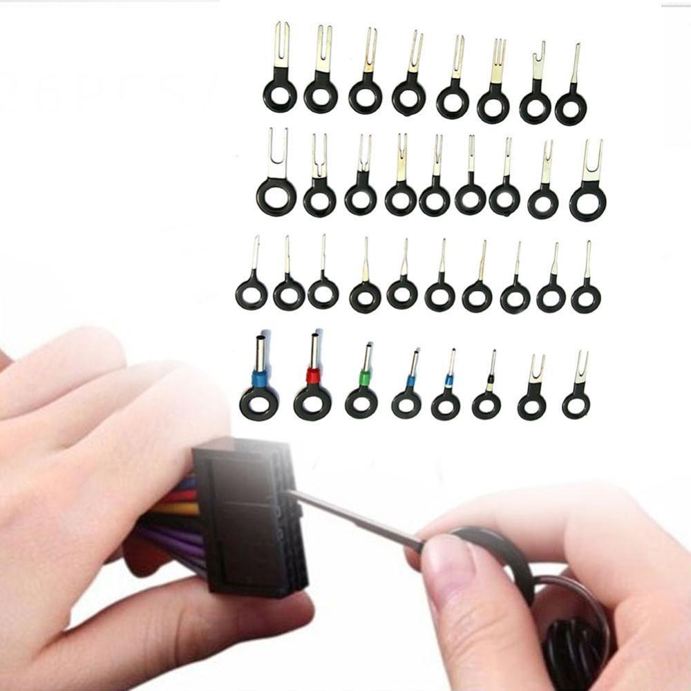36/18pcs Automotive Plug Terminal Remove Tool Set Key Kit Electrical Crimp Car Pin Extractor Connector Wire Accessories X3B0