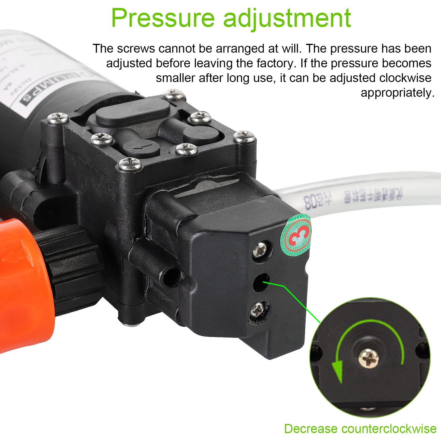 Portable 12V Car High Pressure Washer Water Pump Kit Jet Wash Cleaner Hose Van ​100W Washing Pump