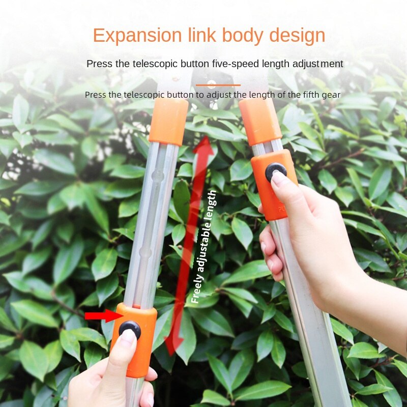 Adjustable Pruning Shears High Branch Garden Tree Pruning Shears Telescopic Branch Pruner Shears Garden Tools