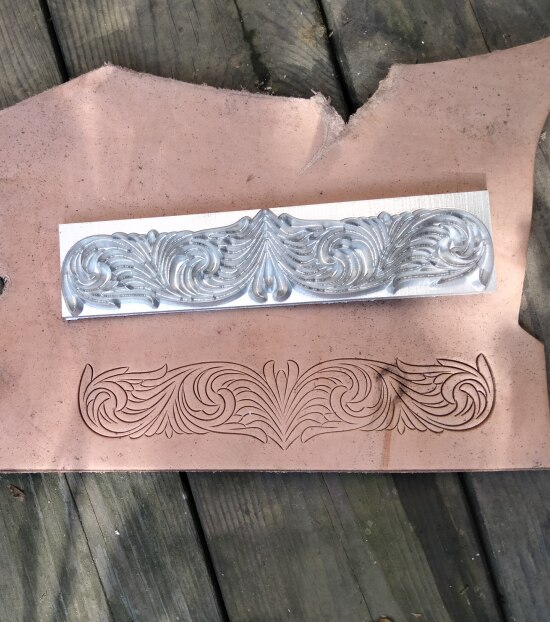 16*3.8cm Leather Embossing Mould ,Arabesque Pattern for leather diy craft