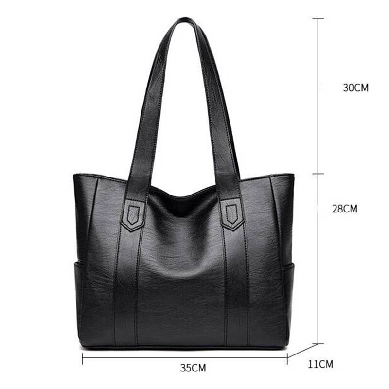 Sacs à main en cuir PU pour femmes, fourre-tout de grande capacité, fourre-tout rétro de styliste à Double sangle, sac à bandoulière, sac de shopping