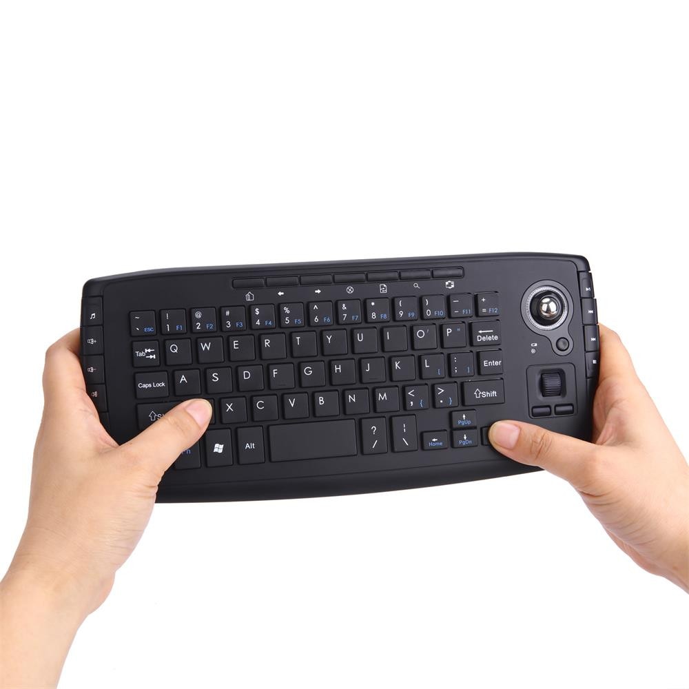 2.4G Mini Wireless Keyboard Multi-media Functional Trackball Air Mouse 20A