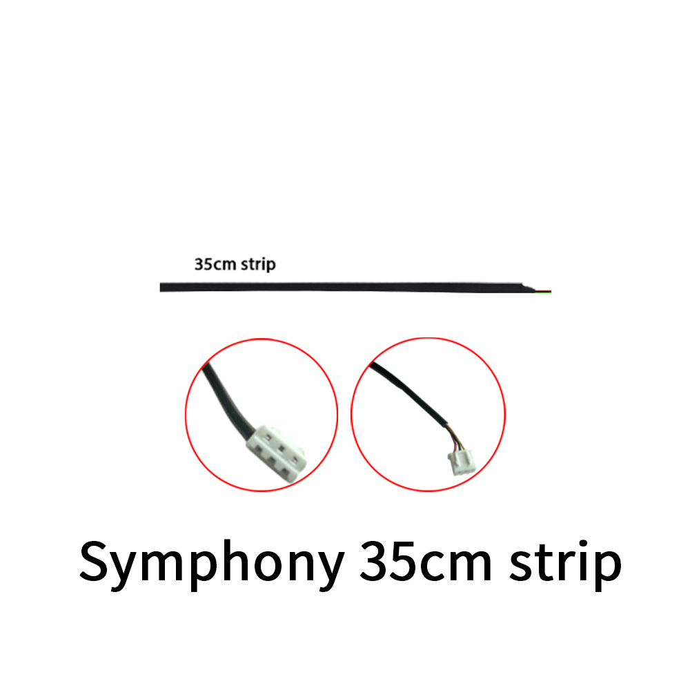 Full Colors Streamer Symphony RGBIC Omgevingslichtaccessoires 3-draads LED-strip (RGB deur/opslag/voetlicht 4-draads) "LED-lamp" app