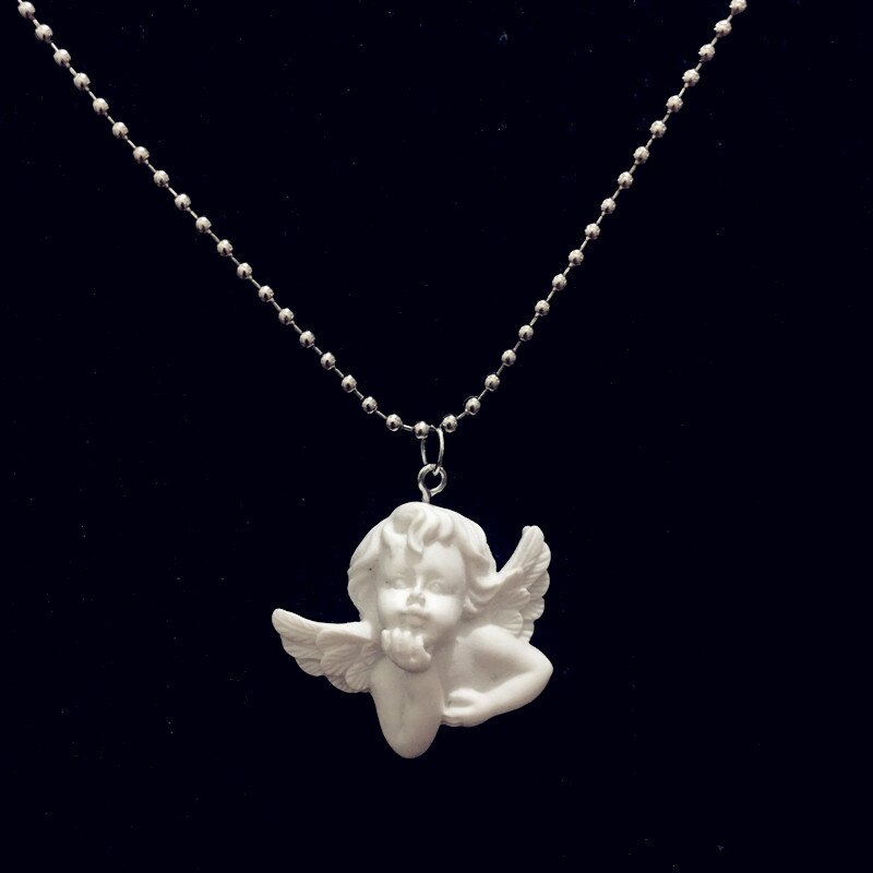 Hanger Rvs Ketting Leuke Cupido Angel Lange Keten Baby Vormige Sieraden Sweetheart voor Vrouwen Mannen Vriendschap Meisje: A