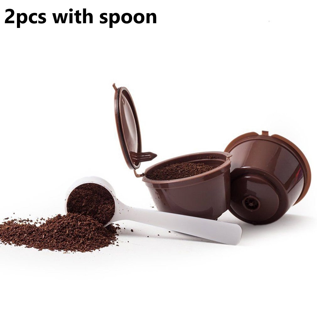 Reutilizável para nescafe dolce gusto café cápsula copo filtro de café cápsulas de café reutilizável café copo cesta: 02 Type1-2pcs
