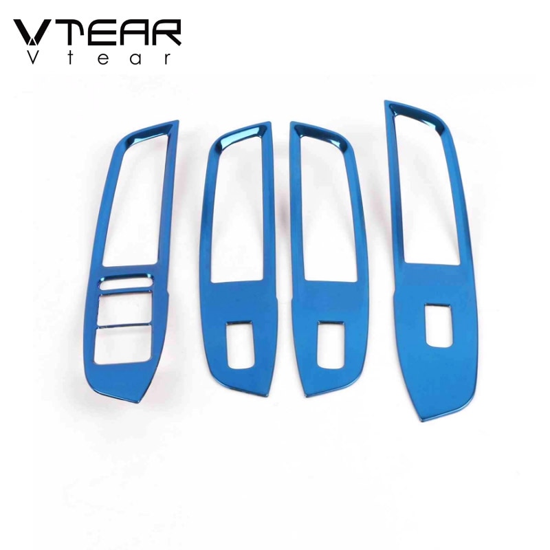 Vtear for MG ZS window button switch cover glass lifting trim frame interior mouldings control panel car-styling accessories