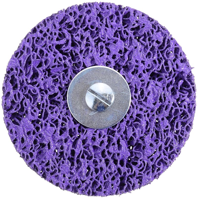 1Pcs 100mm Purple Cleaning Disc Polishing Wheel with Mandrel For Paint Rust Removal Auto Surface Abrasive Tools