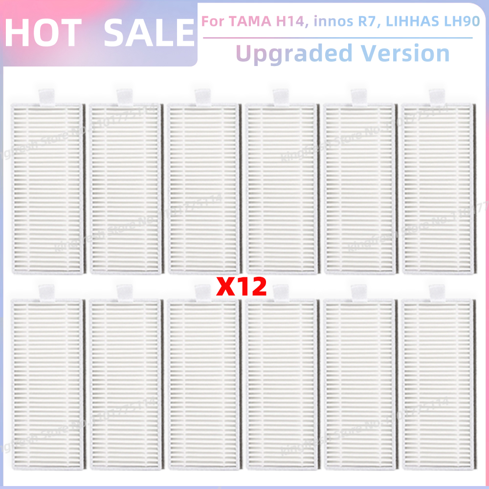 Pasuje robić TAMA H14, Blaupunkt Bluebot komfort plus, innos R7, LIHHAS LH90 Części Zamienne robić Odkurzacza Główna Rolka Szczotka Boczna Filtr Szmatka robić Mopowania Worek na Kurz: Beżowy