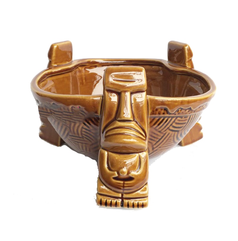 Ceramic Punch Bowl Tiki Bowl Waikiki Bowl Tiki Mug