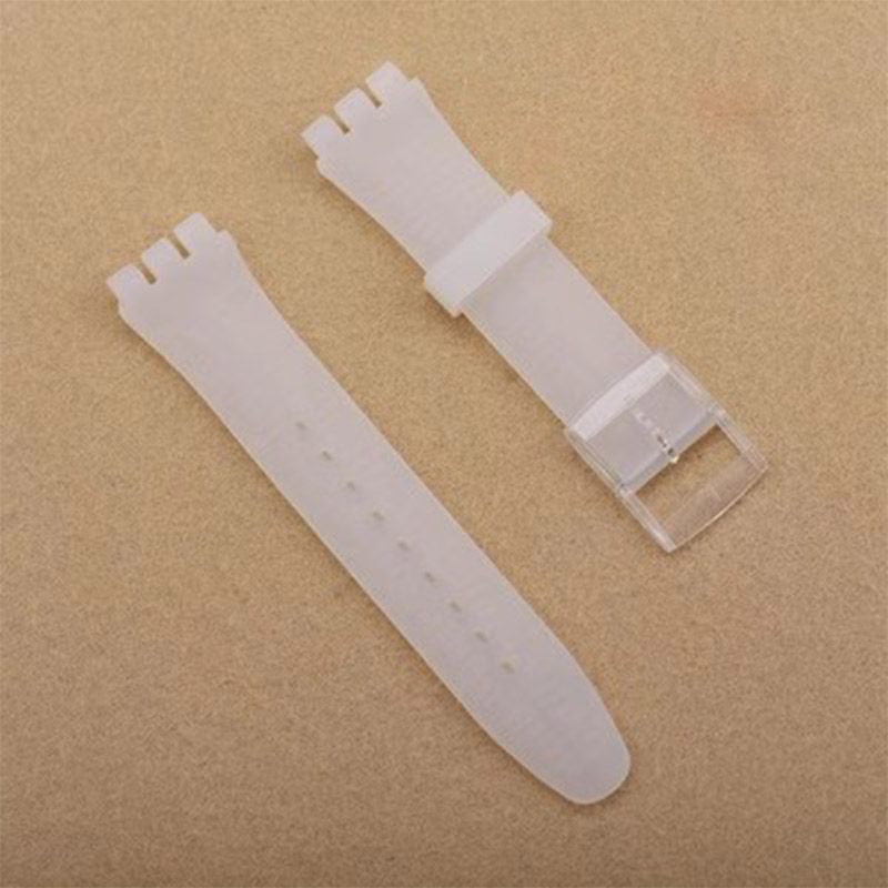 Bracelet en Silicone souple coloré pour montre Swatch, 16mm 17mm 19mm 20mm, accessoires de remplacement avec outil