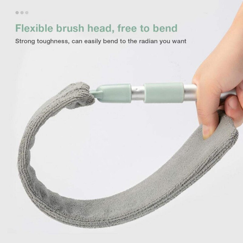 Armario cama cepillo para quitar el polvo materiales de limpieza del hogar mango alargado Super fino plumero colgable colector de polvo