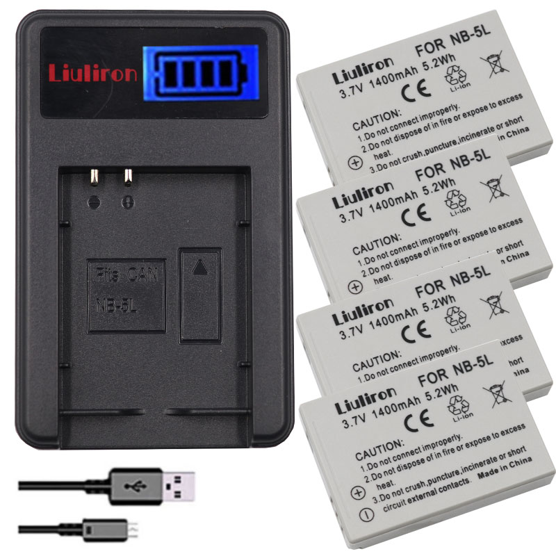 2 stücke NB-5L NB 5L batterie + LCD USB ladegerät für S110 SX200 SX210 SX220 SX230 HS IXUS 850 870 800 860 990 SD