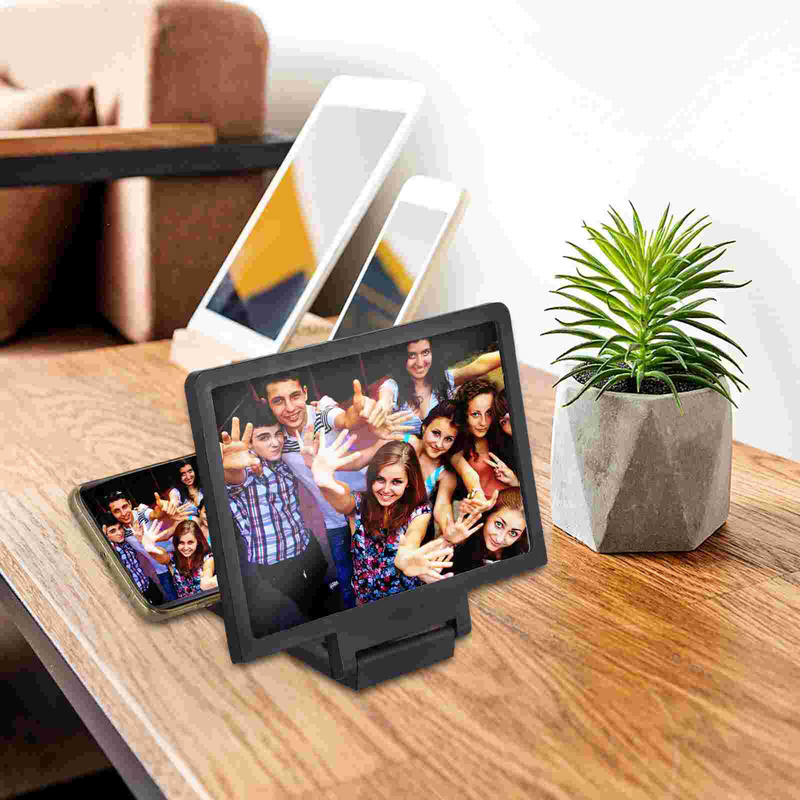 3 Stuks Screen Versterker Multifunctionele Telefoon Houder Screen Vergrootglas Rack