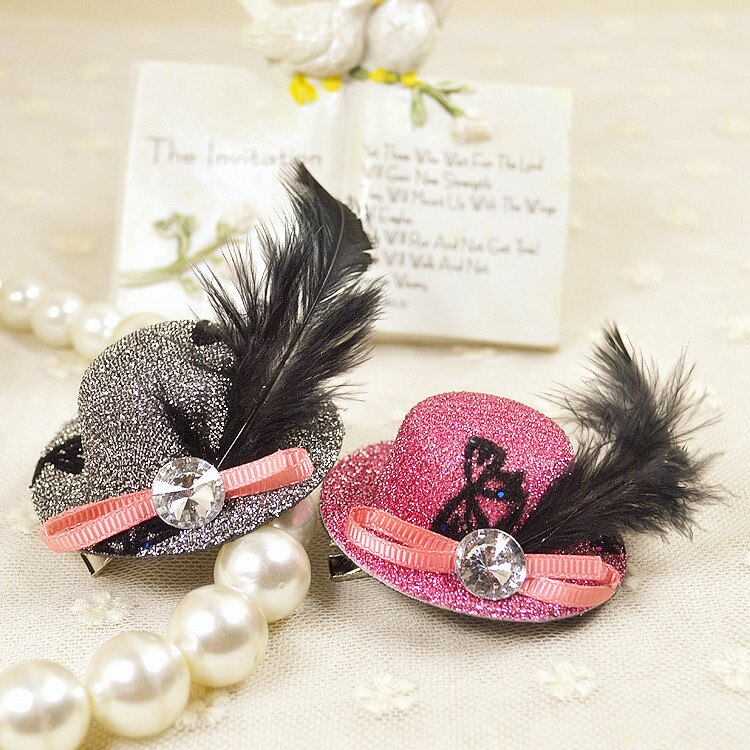 Huisdier accessoires Koreaanse prinses hoed pet accessoires hond haarspeld kleur willekeurige Pet Grooming 50 stks/partij