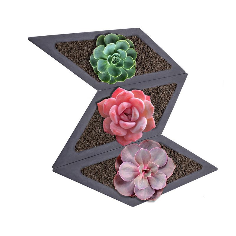Fioriera di cemento Stampo in silicone Rombo A Forma di Esagono Geometrico Decorazione Della Casa Del Mestiere Invasatura Piante Succulente Cemento Vaso di Stampi