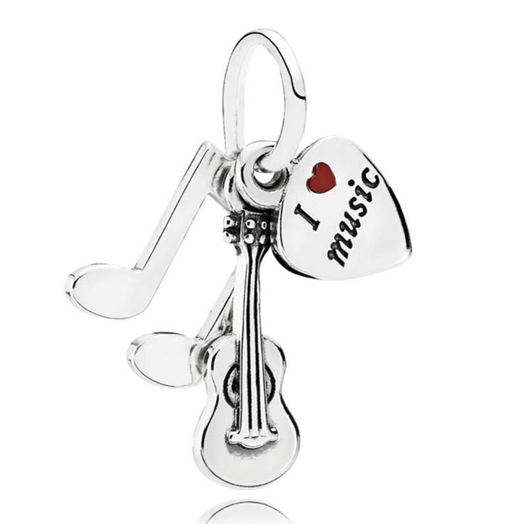 Pandora York podkreśla potrójny Monogram pióro duchowość wisiorek koraliki 925 srebro Charms Fit bransoletka DIY biżuteria: P-D-1202