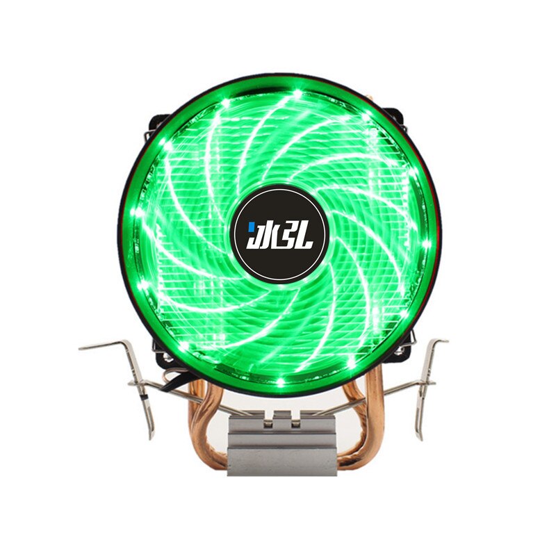 BINGHONG Intel Amd CPU Cooler Radiator RGB Cpu Cooler fan Cooling 8cm 2 Heatpipe For 775 1366 1151 1155 Am2 Fm2