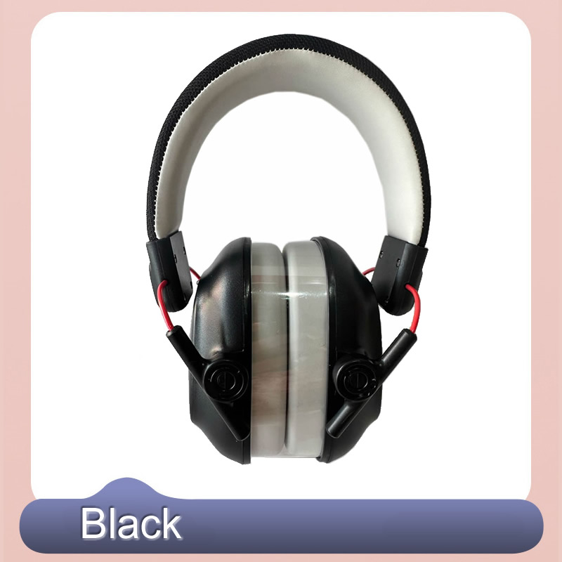 Orejeras plegables antiruido para niños, protección auditiva, Protector auditivo para estudiar, dormir, tocar el tambor, cancelación de reducción de ruido: Negro