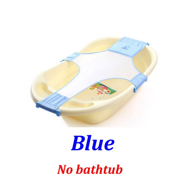 Adjustable Baby Bathtub Sling Foldable Baby Bath Tub Pad Portable Baby Bath Tub Accessories Cross Non-Slip Safety Sling YP05s: Blue