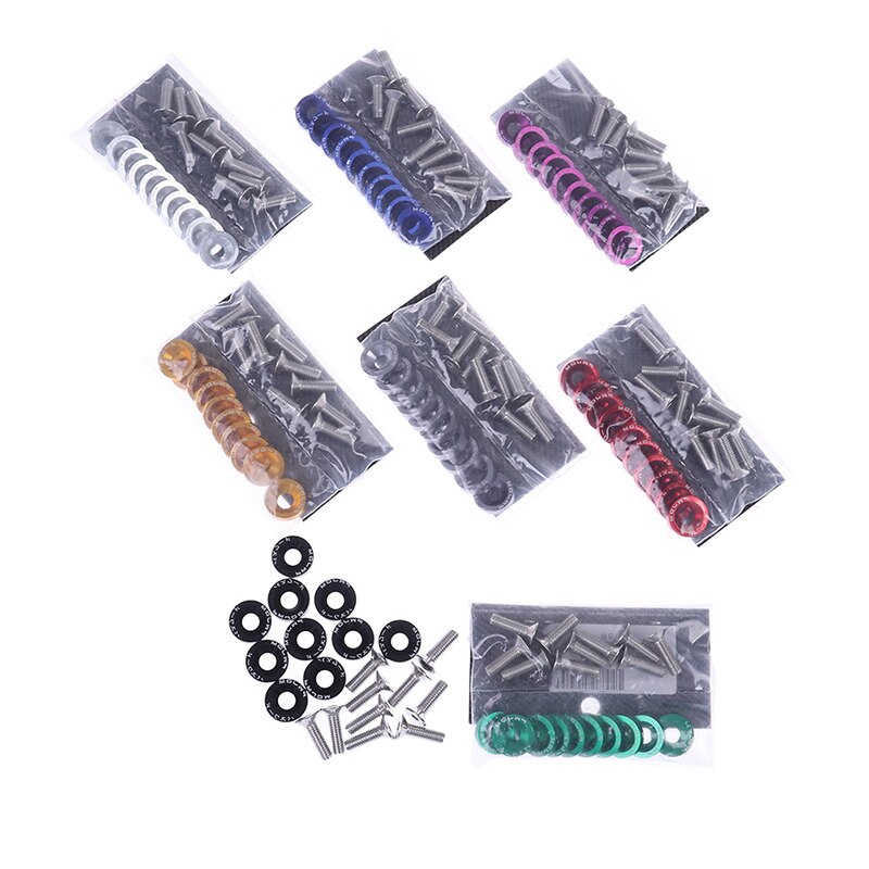 1 bag Quick Release Fasteners M6 screw For Car Bumper Trunk Fender Hatch Lid