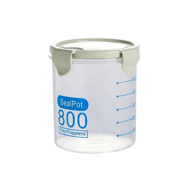 Children's Containers For Powder Baby Food Storage Snacks Cereals Container Mixture Preservation Box Kids Organizer Box Bpa Free: Green 800ml