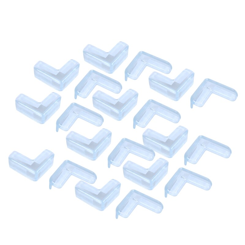 20 pcs Table table Corner protector Edge protector Baby safety buffer Protective caps Impact protection for child safety: Default Title
