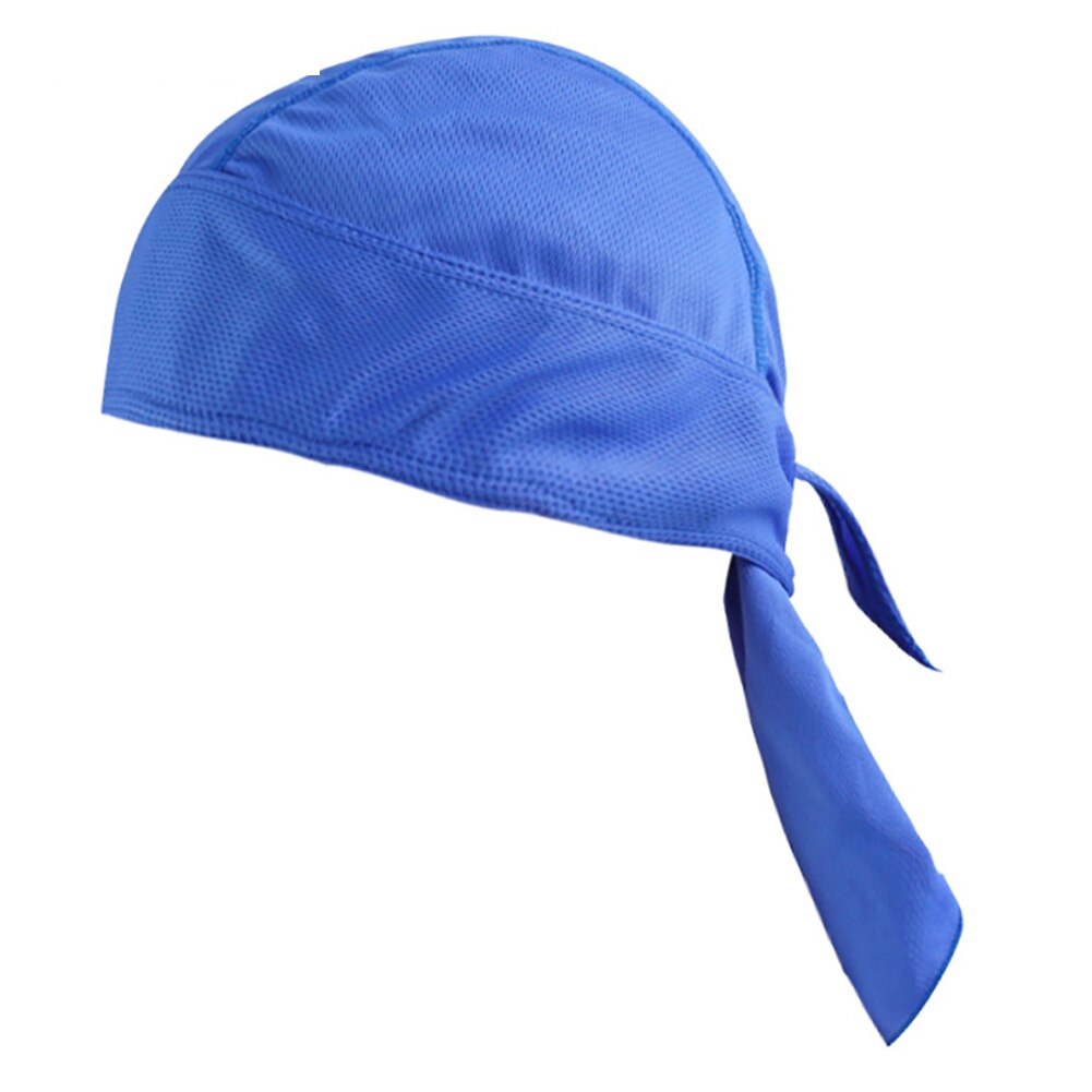 Oddychająca piracka chustka mężczyźni kobiety anty-pot czapka kolarska sport pod kask liner szosowe pałąk mtb nakrycia głowy kapelusz: Sapphire Blue