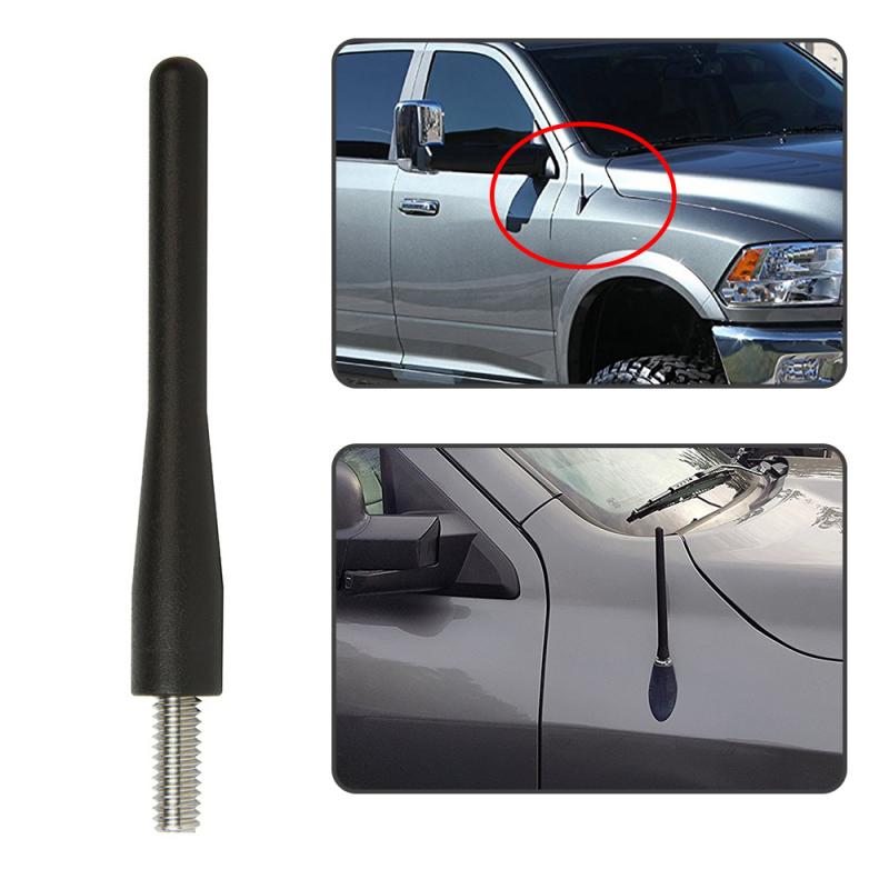 Bil kort antenne udskiftning kort radio antenne sort bil antenne til dodge ram 1500 2500 holdbare antenner: Default Title