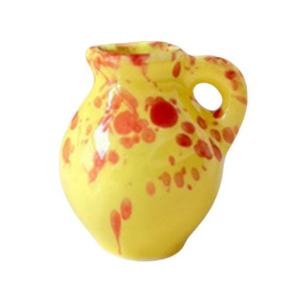 Vase à fleurs en céramique Mini Vase magnétique décor 3d plantes bouteille porte-fleurs réfrigérateur aimant ensemble pour la maison bureau cuisine décor: Bleu