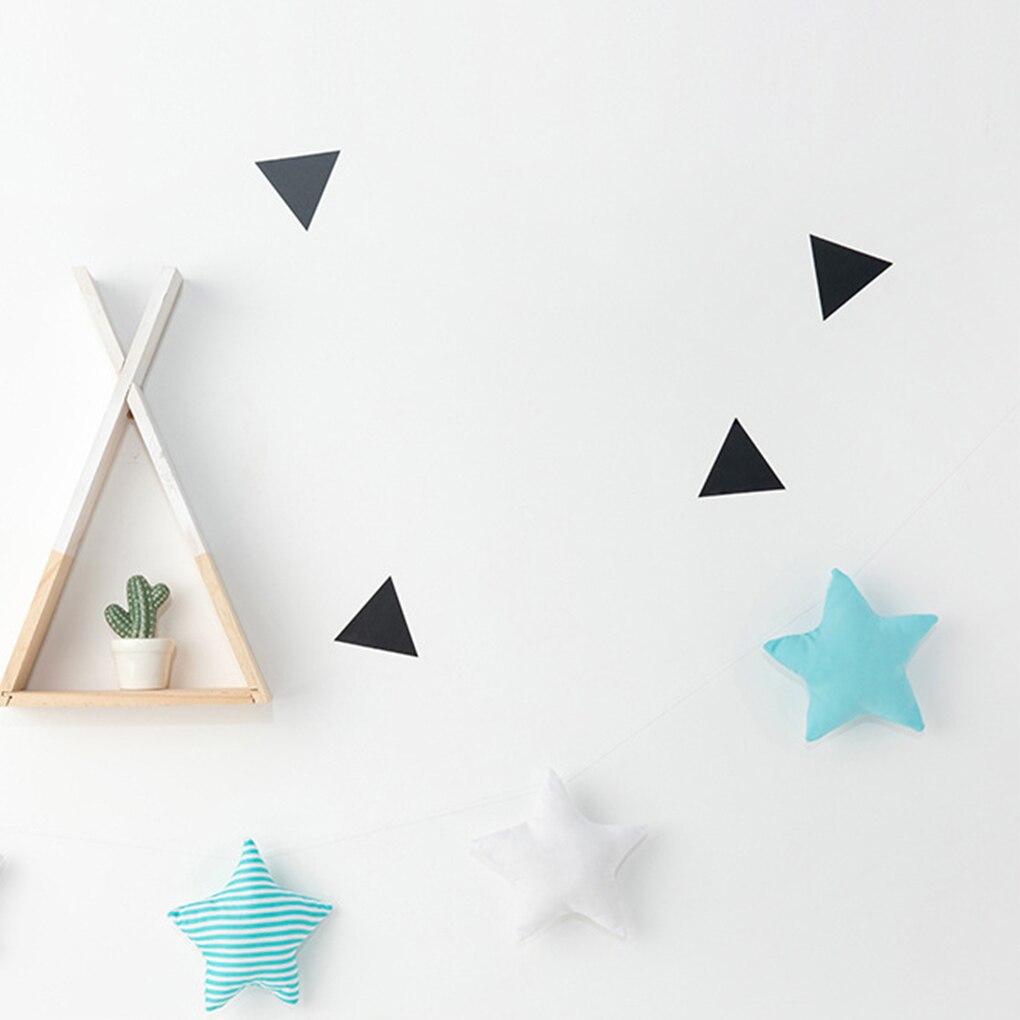Tira de decoración de estrella colgante para pared de niños, cartel de pared del dormitorio, cuerda de algodón, adorno de estrellas