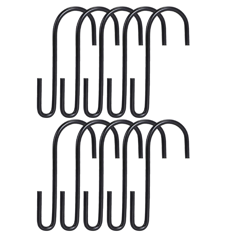 10pcs S Hooks Hanging Hooks Heavy Duty Hangers for Hanging Pans Pots Plants Bags: L