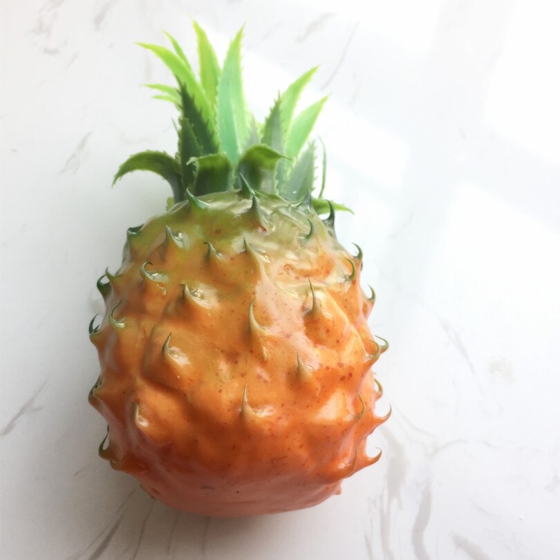 ONE Artificial Pineapple Fruit 19 X 11cm Vegetables Simulation Real Touch Pineapple Aggravate Pineapples for Home Decoration