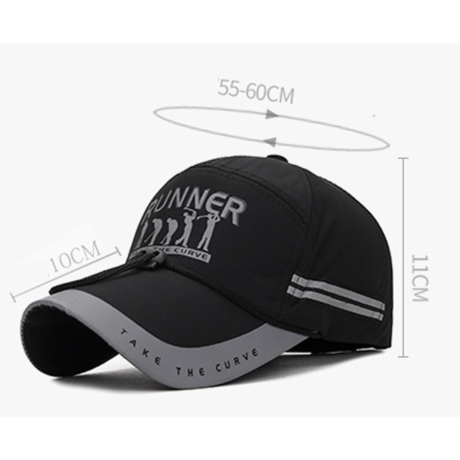 Casquette à visière pour hommes casquette de sport respirante réglable casquette de Baseball de protection solaire à Long bord pour hommes mode garçon casquettes de chapeau de relance