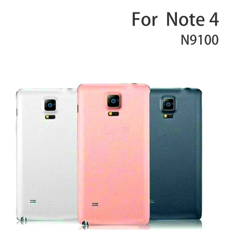 100% Origineel Voor samsung galaxy Note4 N9100 TERUG Behuizing Cover Case Voor Samsung note4 N910 BATTERIJ Cover Vervanging