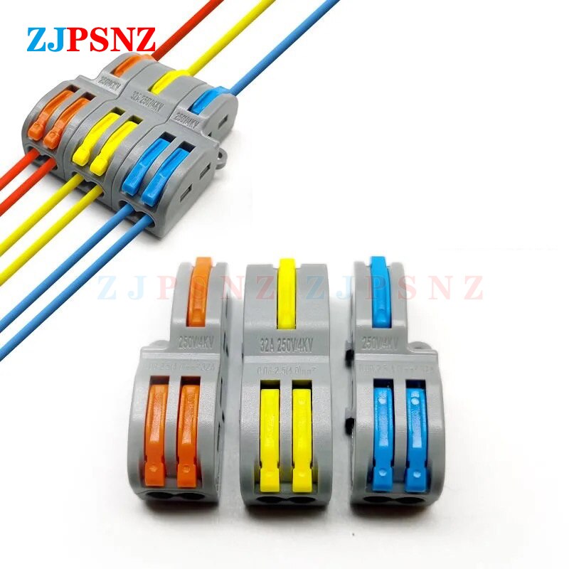 Quick Splitter 2 In 4/6 Out 3 In 6/9 Out Wires Connector Universal Wiring Cable Connector Push-in Conductors Terminal Block