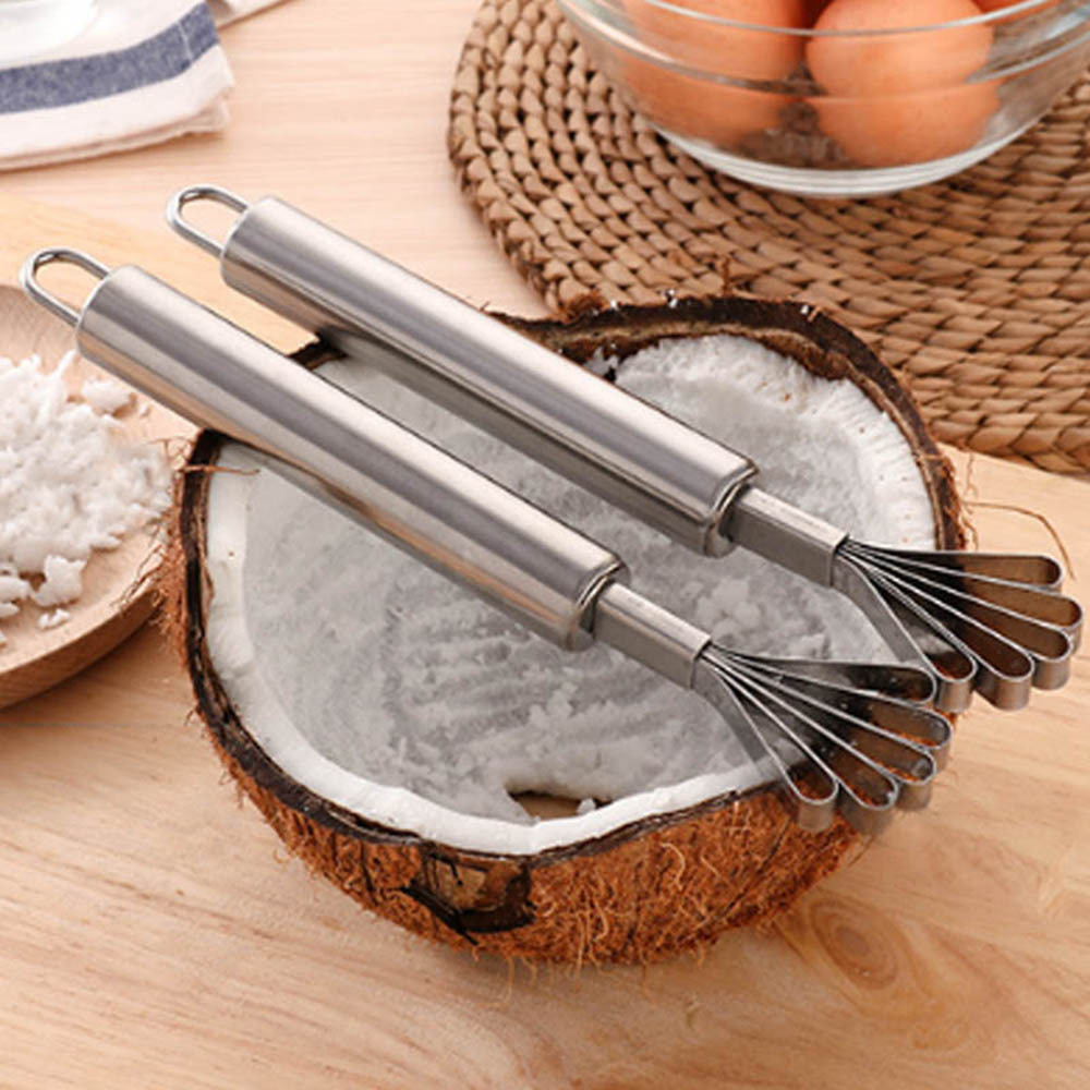 Coconut Planer Kitchen Stainless Steel Shredded Coconut Scrape Coconut Meat Fish Scale Planer Planer Tools Accessories