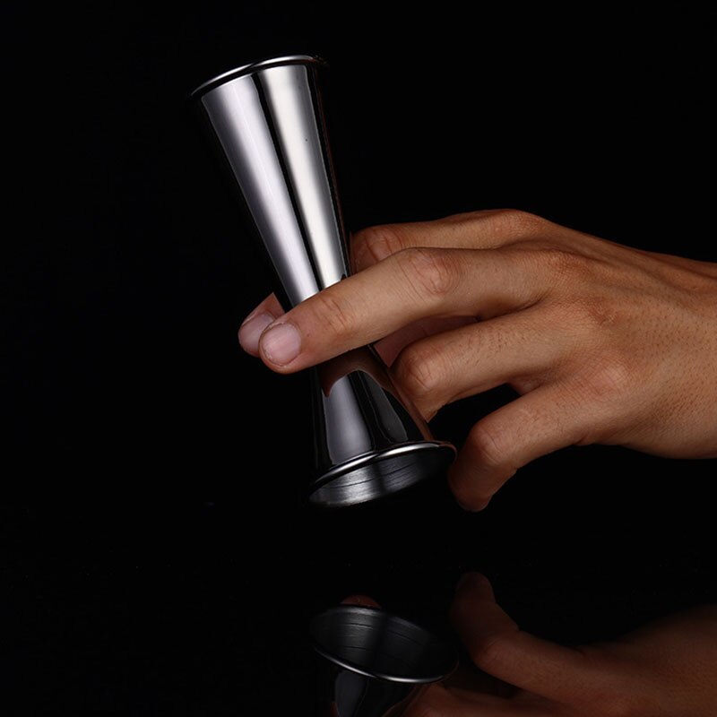 30 / 60 Ml 304 Rvs Dubbele Kop Maatbeker Curling Wijn Meten Wijn Onskop Schaal Oz Cup