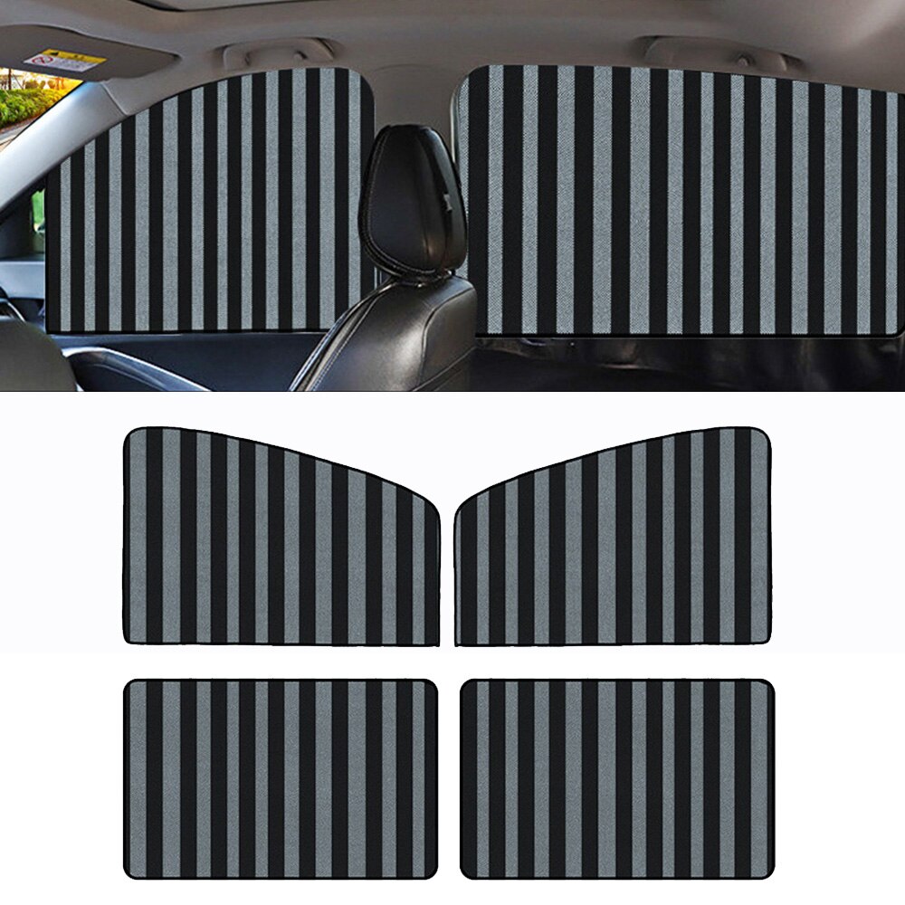Back Sun shade Front Passenger Sun Shade Visor Anti-UV Cover 4pc 78*50cm