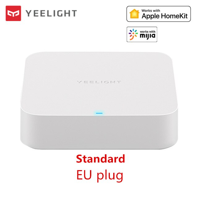 （Global version）Yeelight Gateway Hub WIFI bluetooth compatible For Smart home Devices Remote control By APP Xiaomi mijia: Standard EU plug