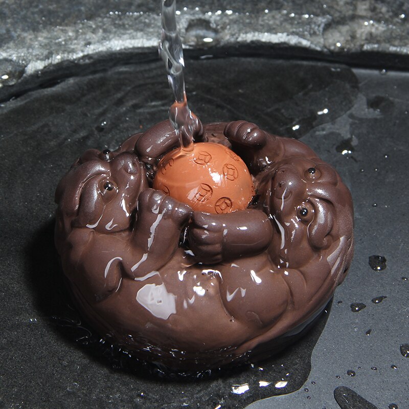 Ceramic Lucky Tea Pets Decoration Tea Ceremony Jewelry Tea Set Transport Cart Tea Set Tea Ceremony Accessories: luck tea pet