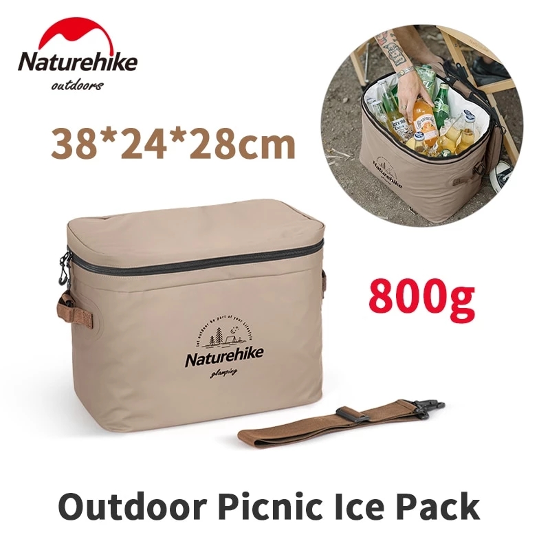 Naturehike Original Outdoor Insulation Bag 20L Camping Travel Refrigerated Ice Bag PVC Picnic Multitool Food Crisper Box Storage: Default Title