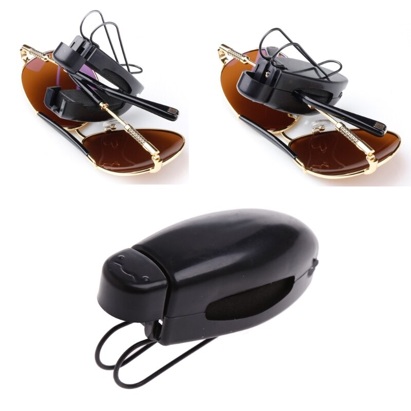 1pc auto zonneklep clip houder voor leesbrillen zonnebrillen brillenkaart qyh