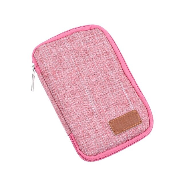 Travel Accessories Bag Case Digital Gadget Device Mobile Phone USB Cable Charge Organizer Bank Creadit Card Storage Pouch: purple